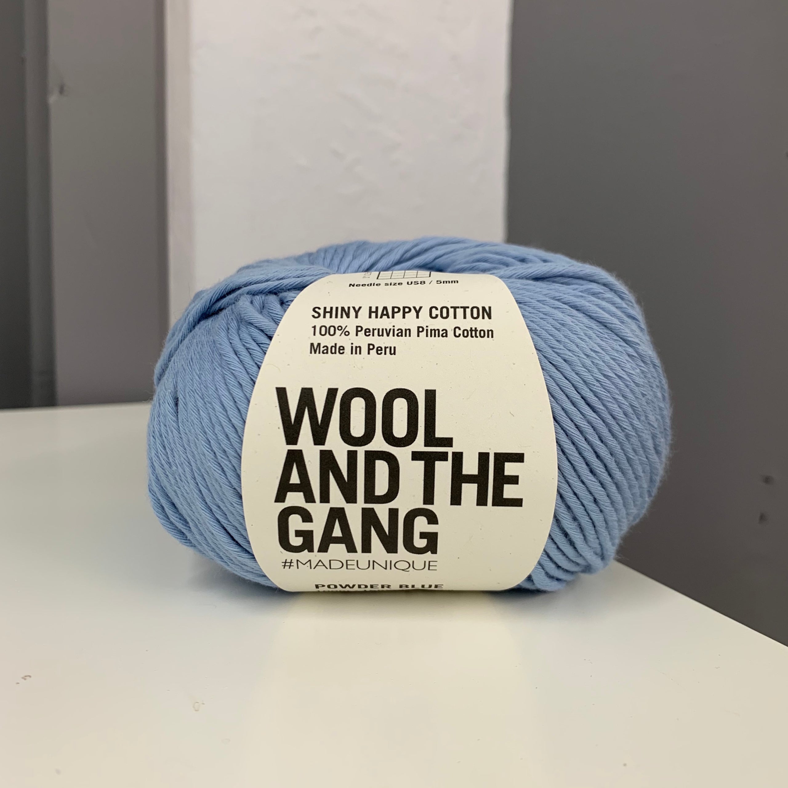 Wool and the Gang Shiny Happy Cotton 069 Powder Blue