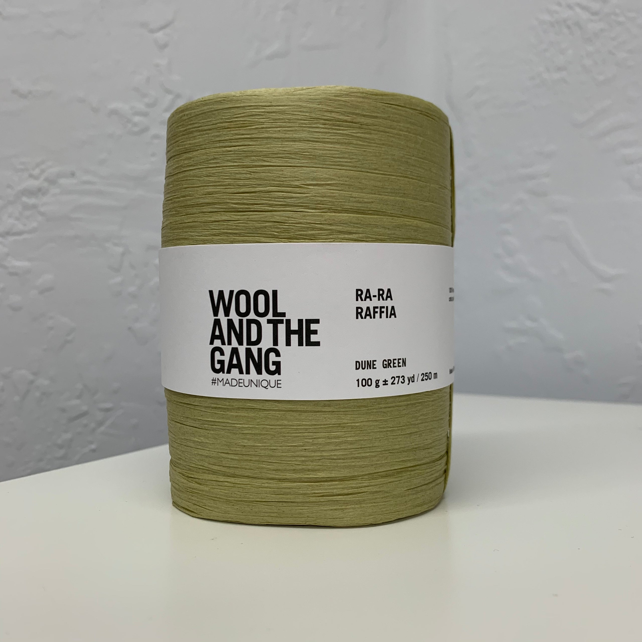 Wool and The Gang Ra-Ra Raffia - Dune Green